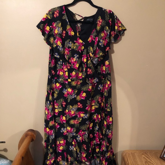 Floral Ruffle Dress - Picture 1 of 3